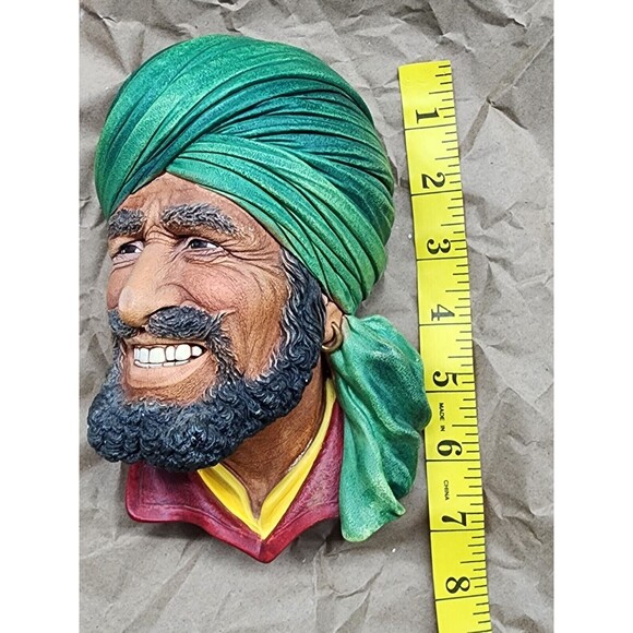 GORGEOUS BOSSONS VTG CHALKWARE HEAD CONGLETON ENGLAND - PUNJABI - Picture 8 of 8